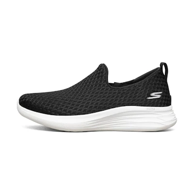 (W) Skechers You Wave Sports Shoes Black/White