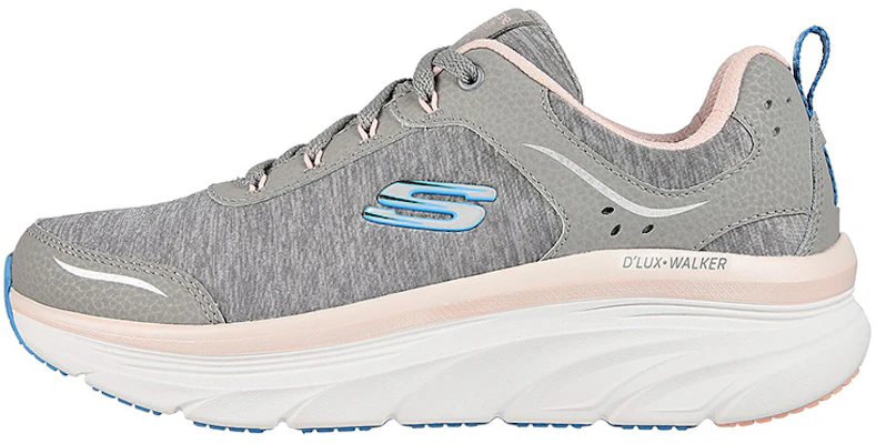 (W) Skechers女式宽松版低帮灰色鞋 149336-GYPK Buy (W) Skechers女式宽松版低帮灰色鞋 149336-GYPK