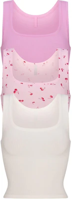 (Women) SKIMS Cotton Rib Tank 3-Pack Sleeveless Tops - Petal Multi Colors. TP-TNK-5594W-PETALMULTI Buy (Women) SKIMS Cotton Rib Tank 3-Pack Sleeveless Tops - Petal Multi Colors. TP-TNK-5594W-PETALMULTI