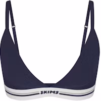 (Women) SKIMS Fits Everybody Logo Triangle Bralette Navy Comfortable Lingerie BR-TRI-4624-NVY (Women) SKIMS Fits Everybody Logo Triangle Bralette Navy Comfortable Lingerie BR-TRI-4624-NVY