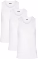 SKIMS FW23 Stretch Tank 3-Pack Slim Fit Crewneck - White TP-TNK-5632M-CHK SKIMS FW23 Stretch Tank 3-Pack Slim Fit Crewneck - White TP-TNK-5632M-CHK