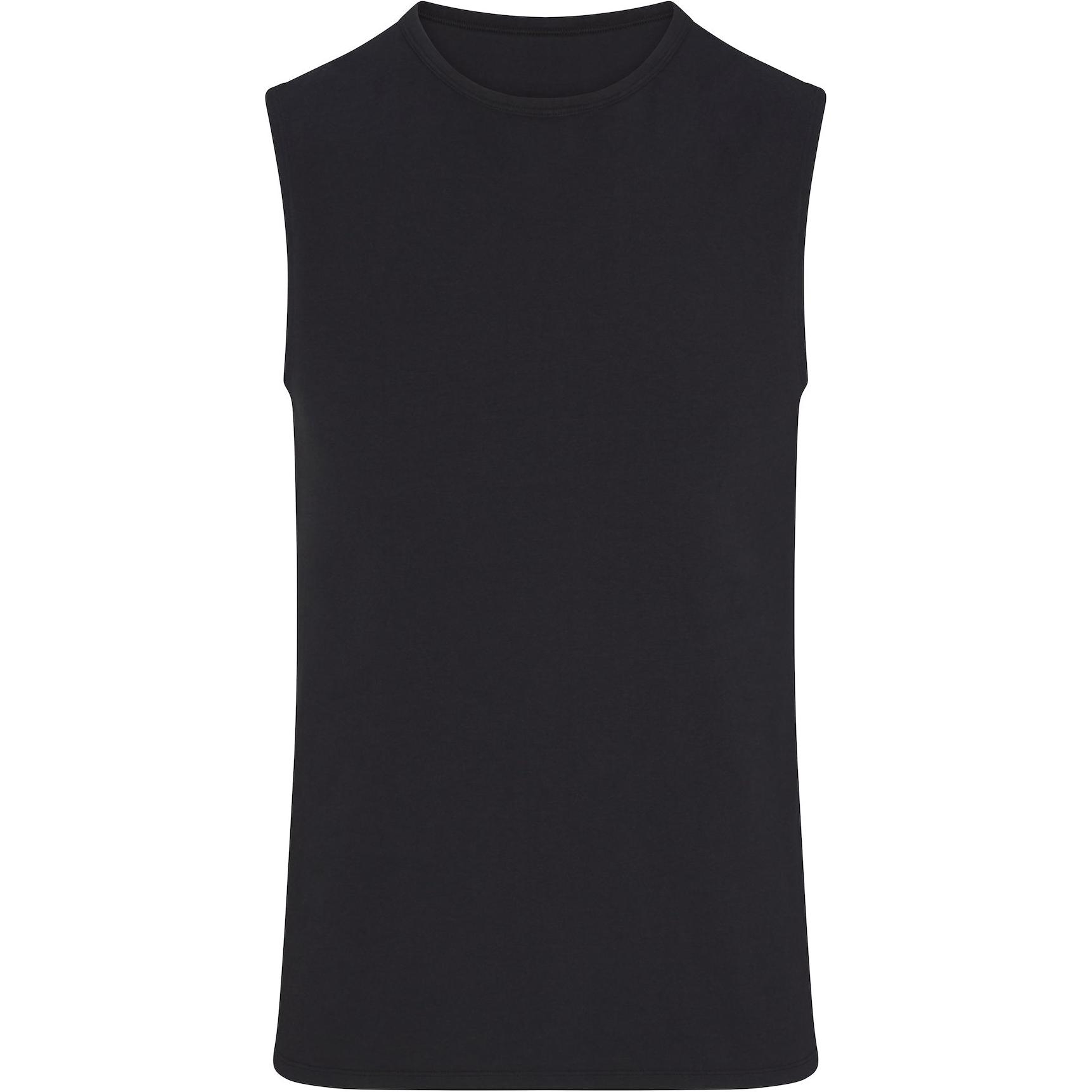SKIMS FW24 Jersey Sleep Tank Soft Breathable Sleeveless Top Obsidian/Black. SL-TNK-6193M-OBS