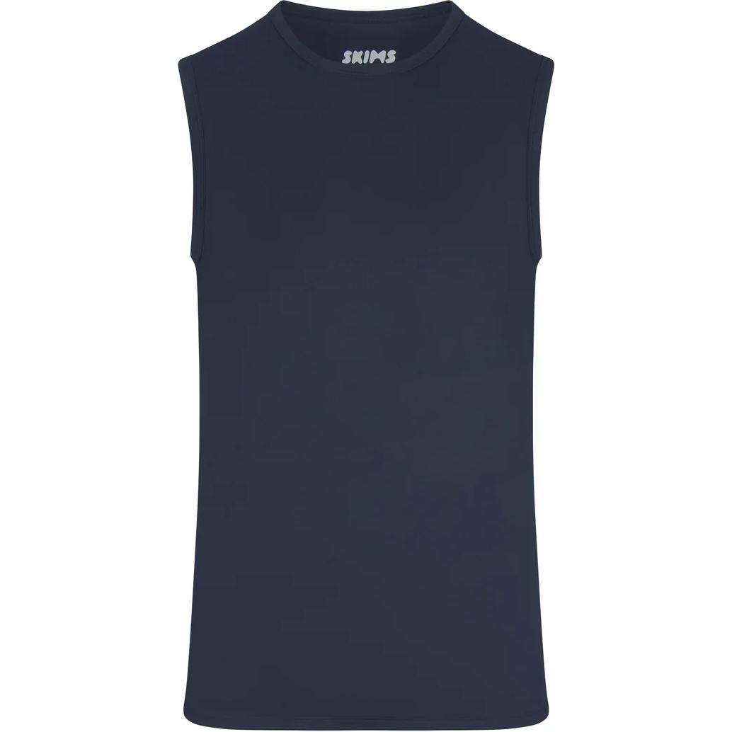 SKIMS Outdoor Jersey Muscle Tank Midnight Blue Sleeveless Pullover Shirt. LS-LST-5980M-NVY
