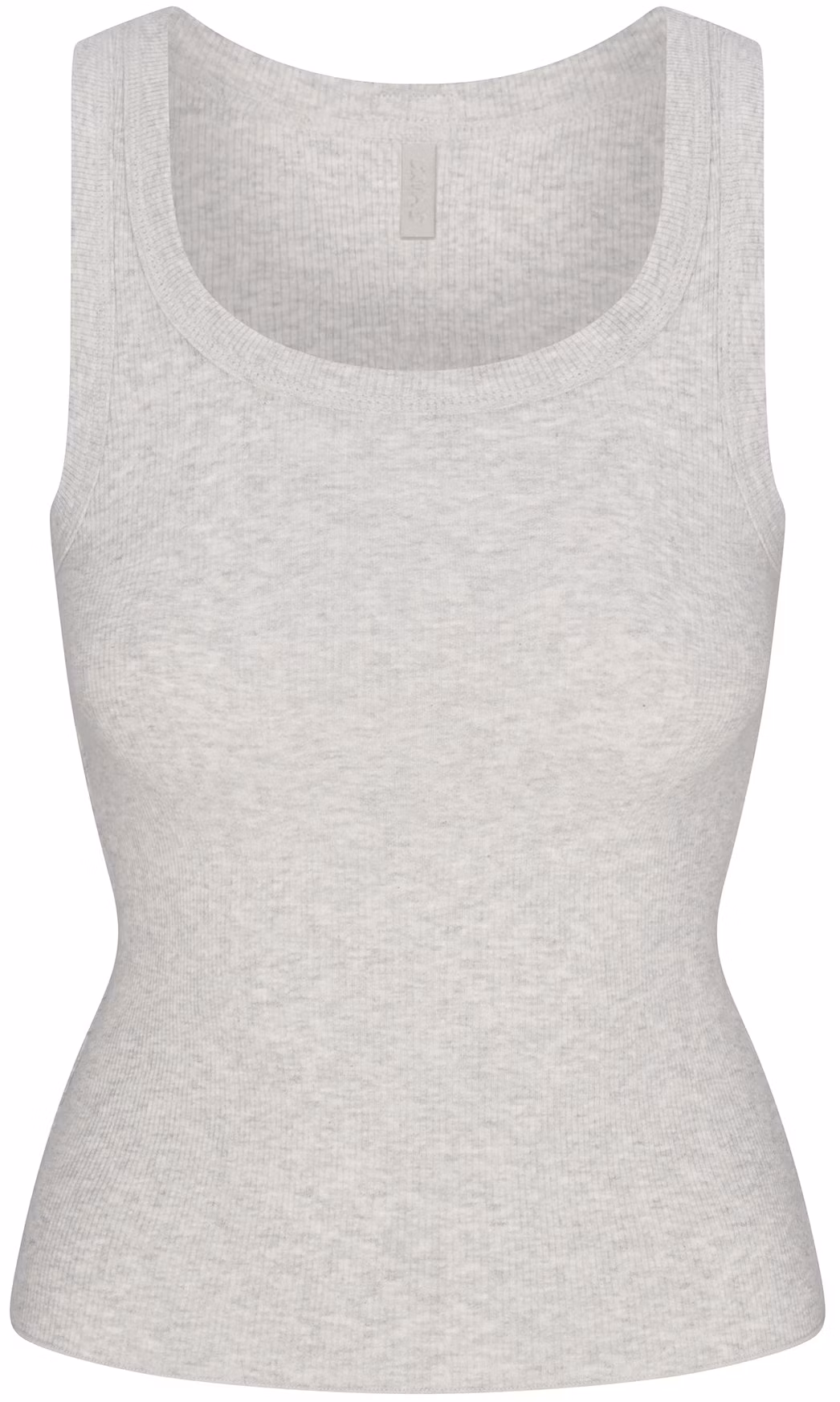 women-skims-ribbed-sleeveless-tank-top-light-heather-grey-light-ash-grey-sl-tnk-6094-w-lhg