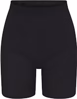 (Women) SKIMS Seamless Sculpt High-Waist Mid-Thigh Shorts Onyx Black. BO-SHO-3363-ONX (Women) SKIMS Seamless Sculpt High-Waist Mid-Thigh Shorts Onyx Black. BO-SHO-3363-ONX