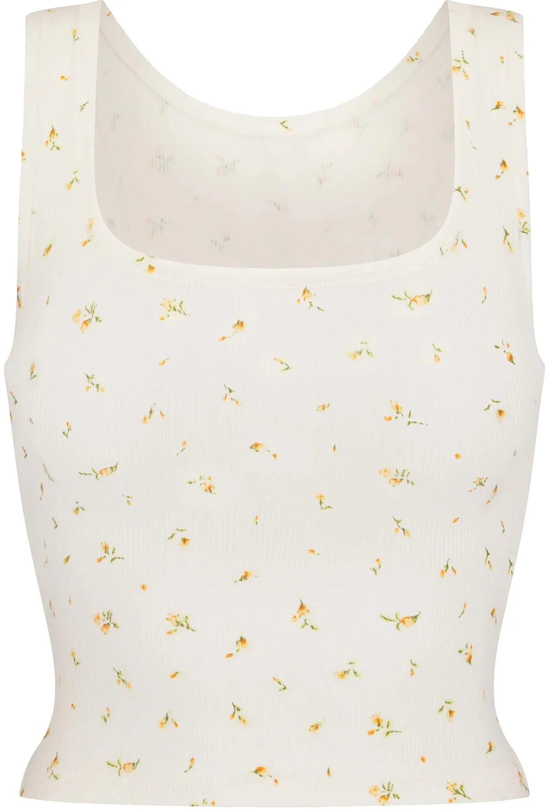 women-skims-ss-24-cotton-rib-tank-floral-print-sleeveless-top-women-marigold-rosebud-print-sl-tnk-6317-w-mrp