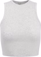 (Women) SKIMS SS25 Drop Needle Pointelle Cropped Tank Slim Fit Sleeveless Top SL-TNK-9839W-LHG (Women) SKIMS SS25 Drop Needle Pointelle Cropped Tank Slim Fit Sleeveless Top SL-TNK-9839W-LHG