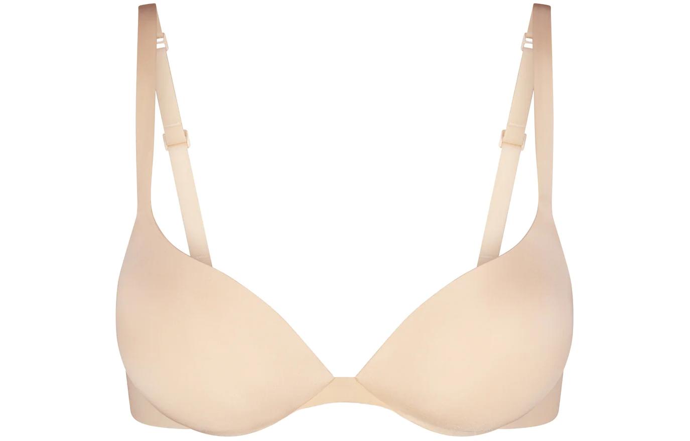(Women) SKIMS Ultimate Teardrop Push-Up Bra Sand -  Solid Comfortable Lift Bra BR-UWR-1881-SND