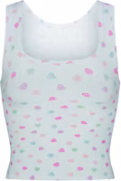 (Women) SKIMS Valentine's Soft Lounge Tank Cloud Candy Heart Print Sleeveless Top TP-TNK-4811-CCH (Women) SKIMS Valentine's Soft Lounge Tank Cloud Candy Heart Print Sleeveless Top TP-TNK-4811-CCH