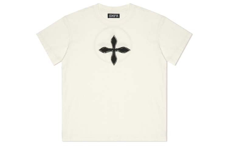 Buy (Women) SMFK Wild World Vintage Cross Oversized Tee Snowy White Unisex CT001W1