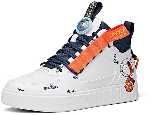 (Women) Anta Snoopy x High-Top 'White Blue Orange' 922128017-1 Order (Women) Anta Snoopy x High-Top 'White Blue Orange' 922128017-1