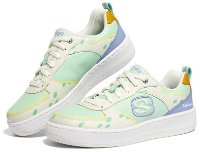 (W) 스케쳐스 스포츠 코트 92 '화이트 그린' 896112-WMNT Lookbook (W) 스케쳐스 스포츠 코트 92 '화이트 그린' 896112-WMNT