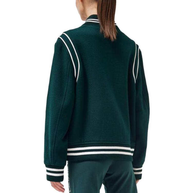 (Women) SPORTY & RICH SS23  Green Embroidered Logo Baseball Long Sleeve Jacket JA691FO 圖 5