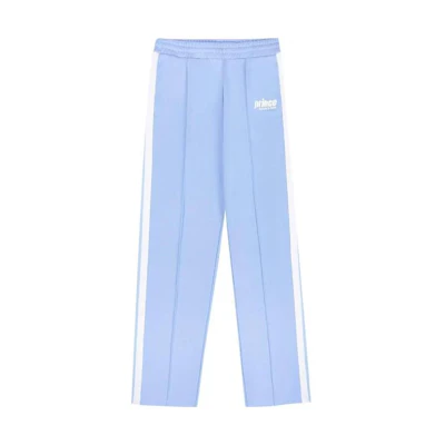 (Women) SPORTY & RICH SS23 Women’s Color-Blocked Pleated Track Pants Blue. PA1061BLBLUE
