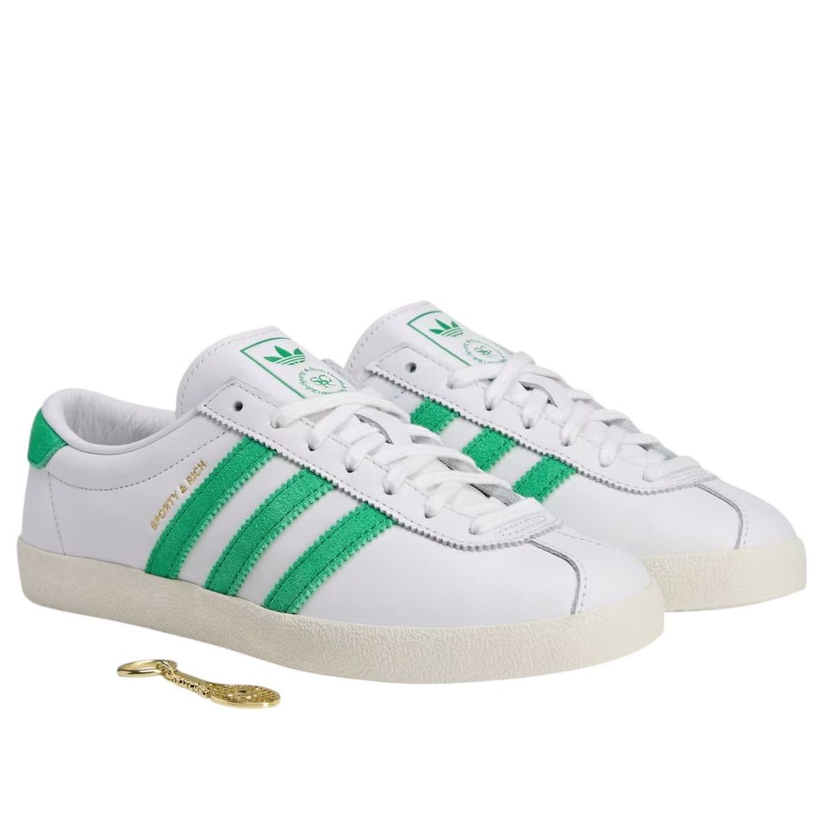 (W) Sporty & Rich adidas Blanc 'White Court Green' 圖 3