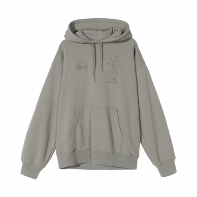 (Women) Stüssy FW20 Embroidered Potted Plant Oversized Hoodie Women’s 218108