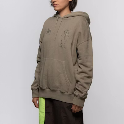 (W) Stüssy FW20 Hoodie Wanita Oversized Bersulam Potted Plant 218108 Shop (W) Stüssy FW20 Hoodie Wanita Oversized Bersulam Potted Plant 218108