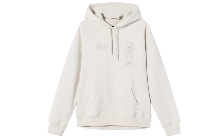 Cheap (W) Stüssy FW20 Hoodie Wanita Oversized Bersulam Potted Plant 218108