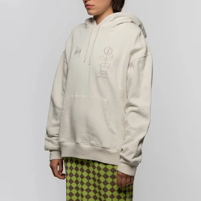 (W) Stüssy FW20 Hoodie Wanita Oversized Bersulam Potted Plant 218108 2