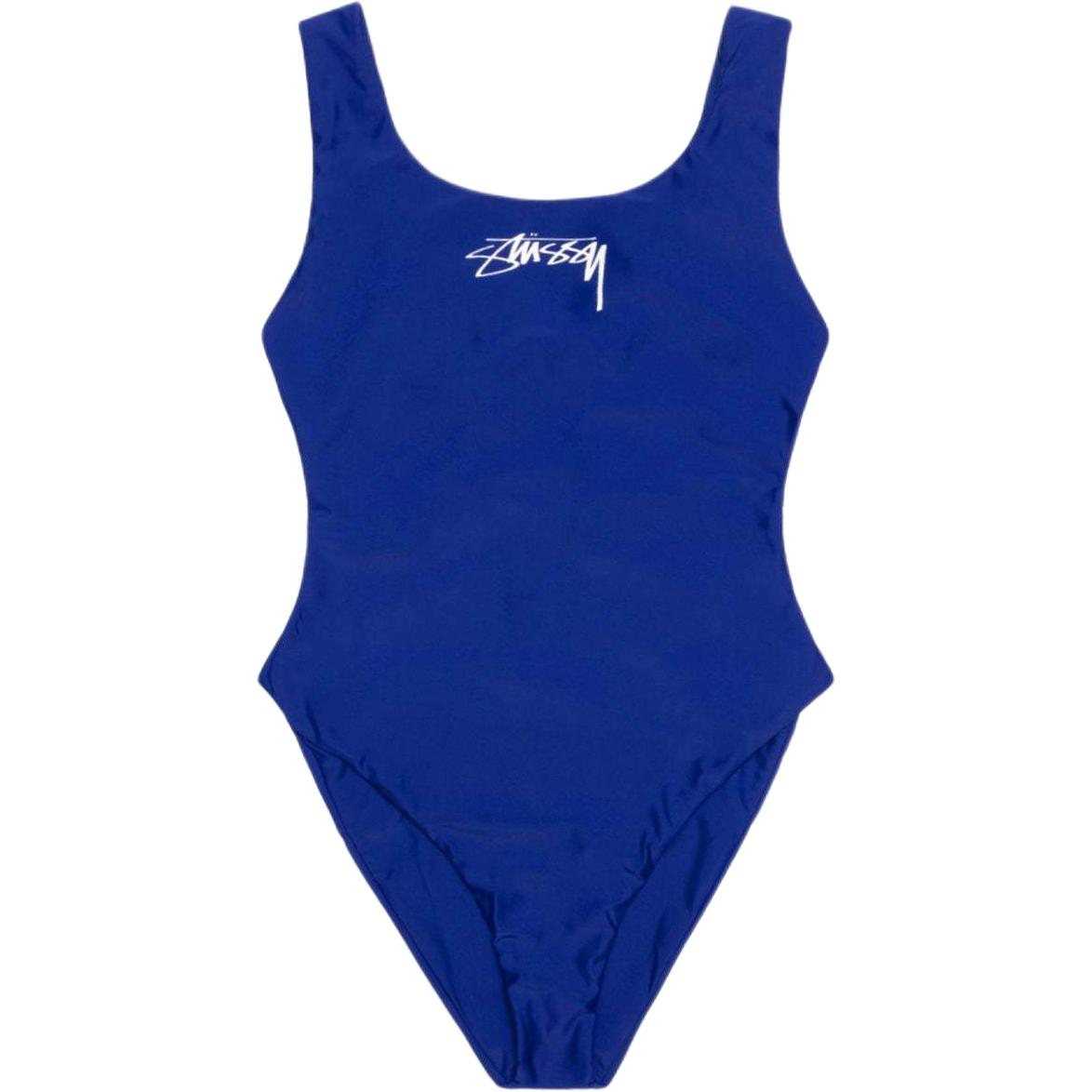 Shop (Women) Stüssy Stussy SS24  Logo Low-Cut Round Neck Swimsuit. 113165-stussy