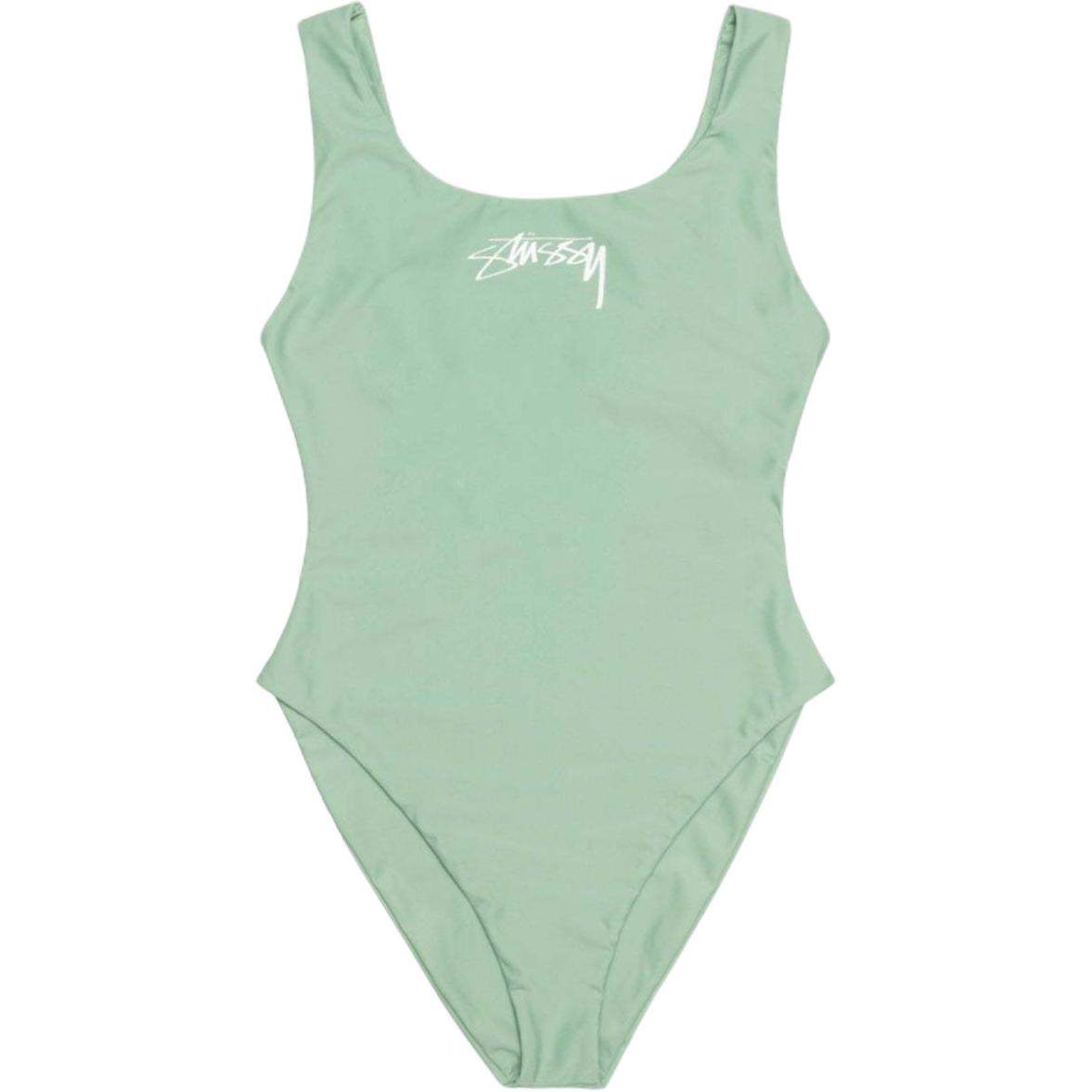 Cheap (Women) Stüssy Stussy SS24  Logo Low-Cut Round Neck Swimsuit. 113165-stussy