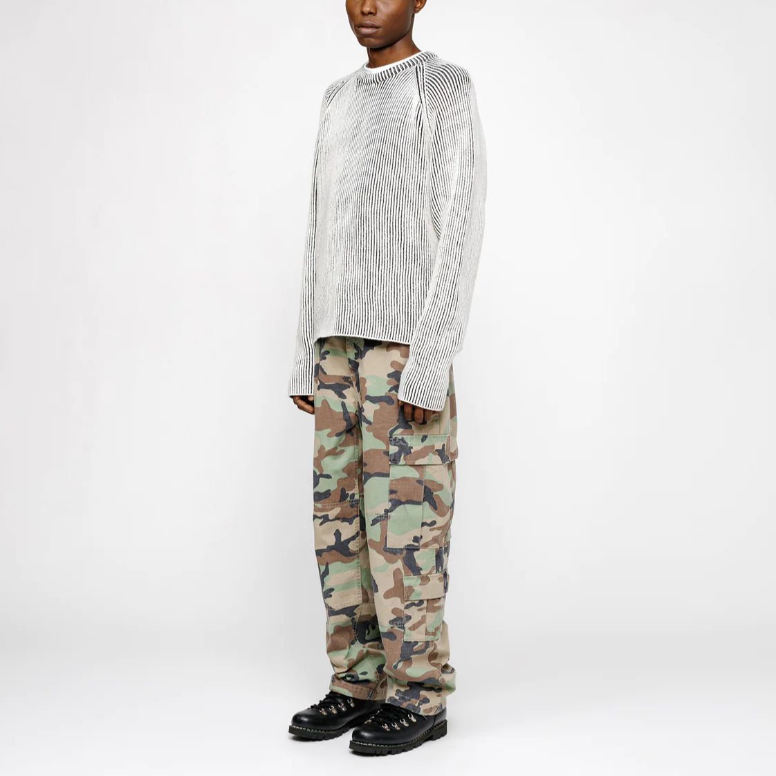 Details for (Women) Stüssy Stussy SS24 Contrast Rib Sweater  Casual Knit Long Sleeve Crewneck. 117226