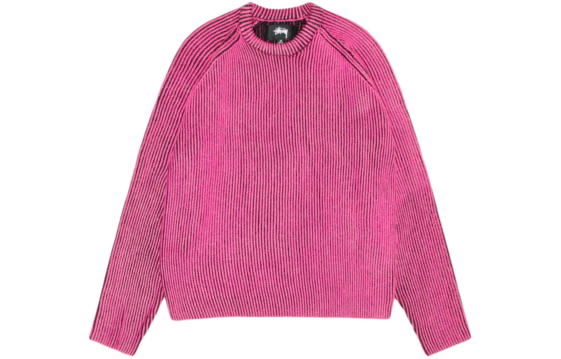 Sizing (Women) Stüssy Stussy SS24 Contrast Rib Sweater  Casual Knit Long Sleeve Crewneck. 117226