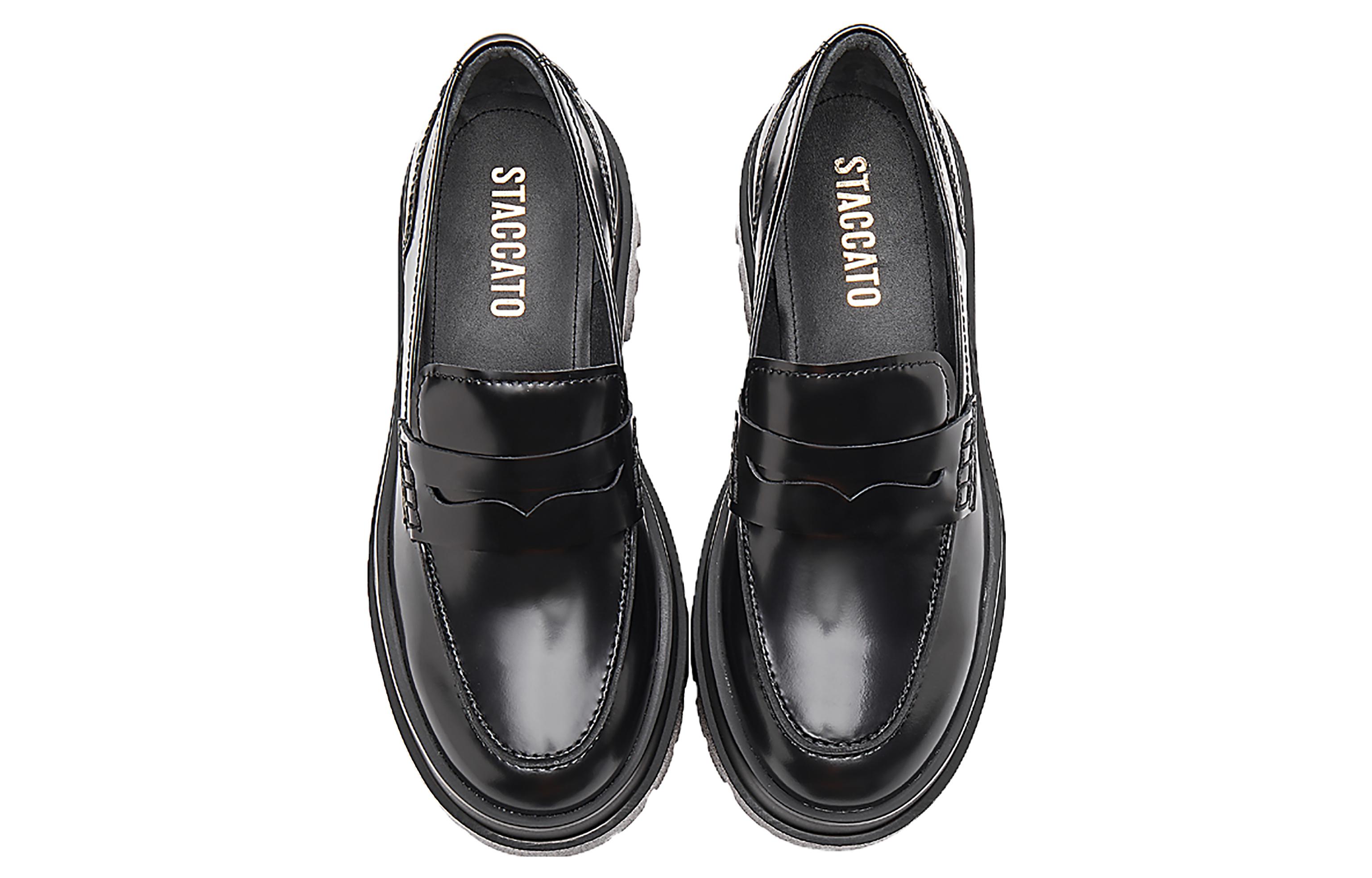 (W) Staccato 2023 'Pioneer Musician British Style Chunky Loafer Black' 圖 3