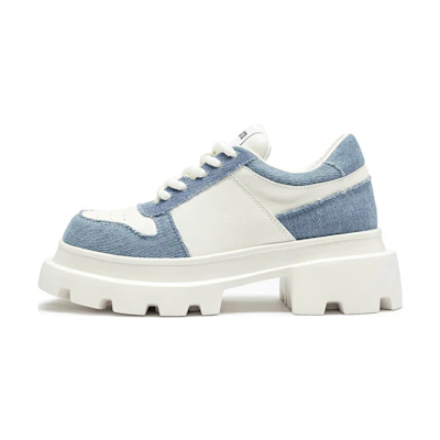 (W) Staccato 2023 Retro Chunky Platform Sneaker 'Sky Blue and White/Reef Black and White'