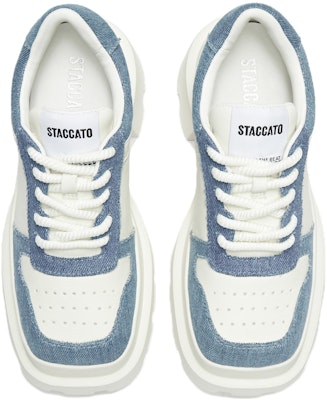 (Women) Staccato 2023 Retro Chunky Platform Sneaker 'Sky Blue and White/Reef Black and White' S9921CM3 Lookbook (Women) Staccato 2023 Retro Chunky Platform Sneaker 'Sky Blue and White/Reef Black and White' S9921CM3