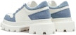 (W) Staccato 2023 Kasut Retro Platform Tebal 'Biru Langit & Putih/Hitam Karang & Putih' S9921CM3