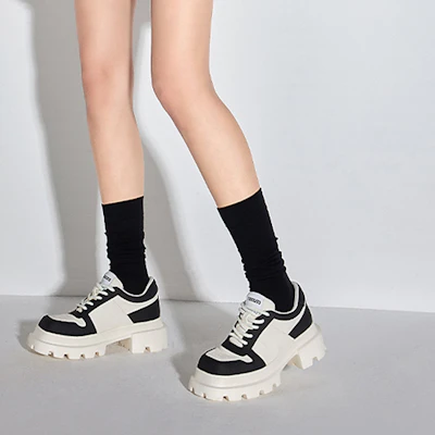 (W) 스타카토 2023 레트로 플랫폼 스니커즈 (스카이블루/리프블랙) S9921CM3 1