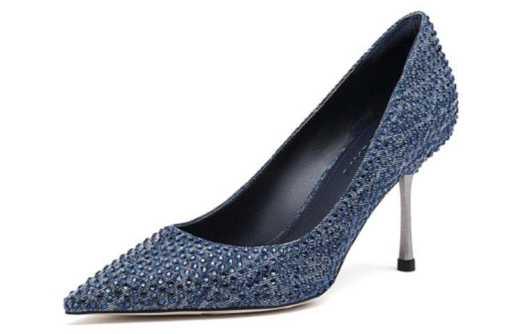 Details for (Women) Staccato 8cm 'Galaxy Rhythm French Fairy Tale Fabric Stiletto High Heels' ED721CQ3