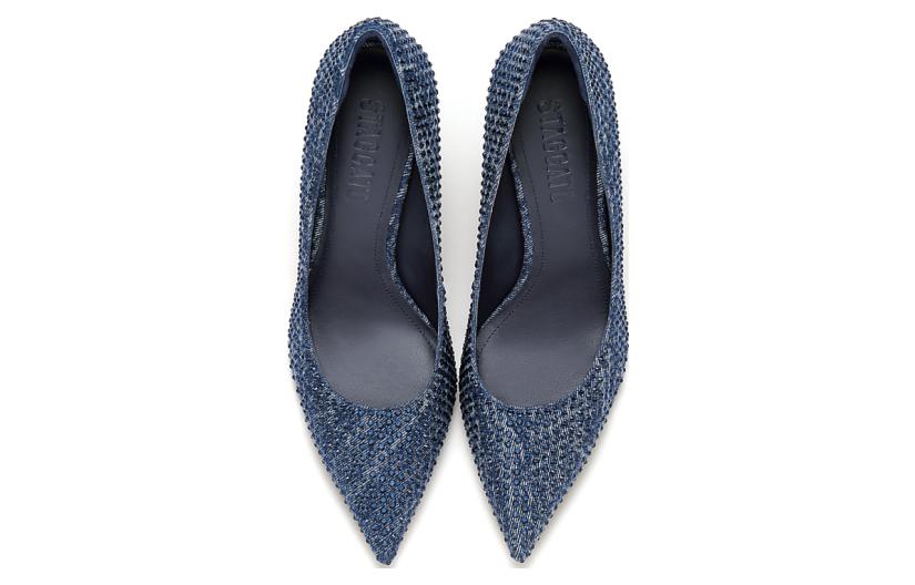 Sizing (Women) Staccato 8cm 'Galaxy Rhythm French Fairy Tale Fabric Stiletto High Heels' ED721CQ3