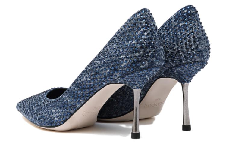 Cheap (Women) Staccato 8cm 'Galaxy Rhythm French Fairy Tale Fabric Stiletto High Heels' ED721CQ3