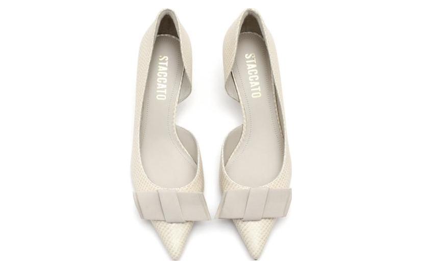 Cheap 思加图Staccato 奥黛丽的酒 PU 法式尖頭經典 酒杯跟 高跟鞋 5cm 女款