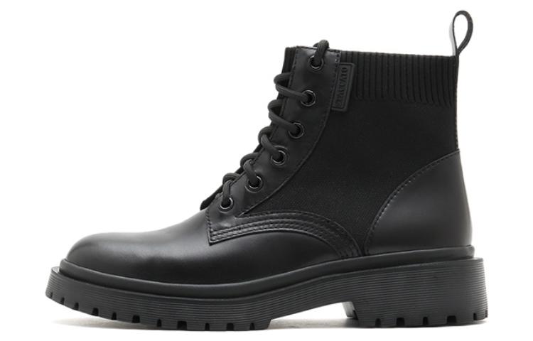 (Women) Staccato 'British Style Black Ankle Martin Boots' 9VL29DD1
