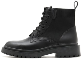 (Women) Staccato 'British Style Black Ankle Martin Boots' 9VL29DD1 (Women) Staccato 'British Style Black Ankle Martin Boots' 9VL29DD1