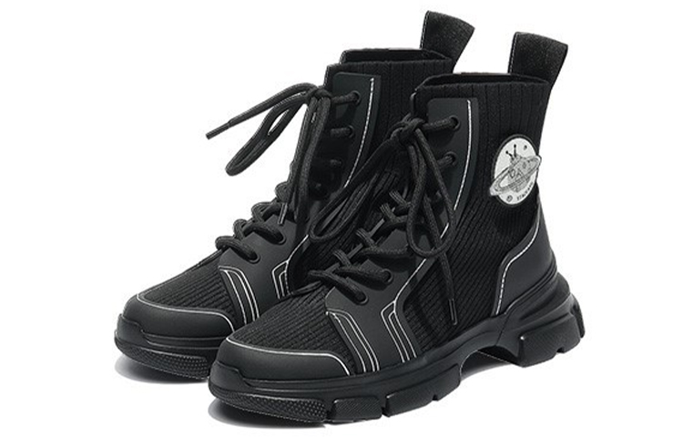 (W) Staccato 'China Aerospace Gradient Chunky Knit Boots Black' 圖 2