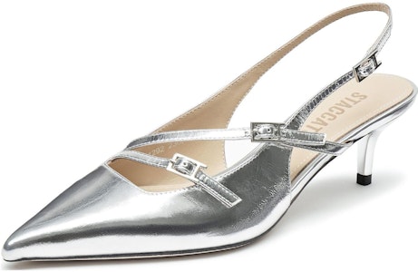 (W) Staccato 'Tumit Kucing Perancis Vintage Coklat Gelap' D1292CH3 Cheap (W) Staccato 'Tumit Kucing Perancis Vintage Coklat Gelap' D1292CH3