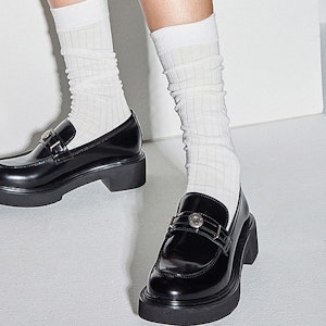 思加图 STACCATO 百麗集團 英倫厚底增高 休閒單鞋 女款 松露黑 Purchase 思加图 STACCATO 百麗集團 英倫厚底增高 休閒單鞋 女款 松露黑