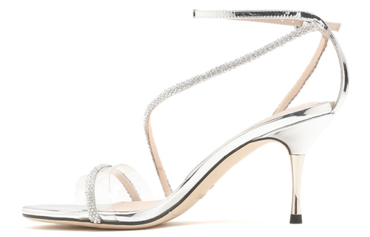 (Women) Staccato Ankle-Strap High-Heeled Sandals 'Silver' SZP9VN72DB1BL1