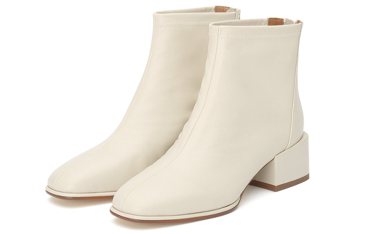 (W) Staccato Ankle Boot 'Retro Chunky Heel Beige' 圖 2
