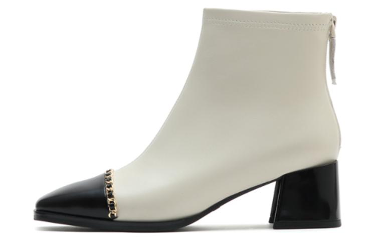 (W) Staccato Ankle Boot 'Xiao Xiang Feng Square Toe Chunky Heel'