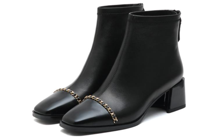 (W) Staccato Ankle Boot 'Xiao Xiang Feng Square Toe Chunky Heel' 圖 7