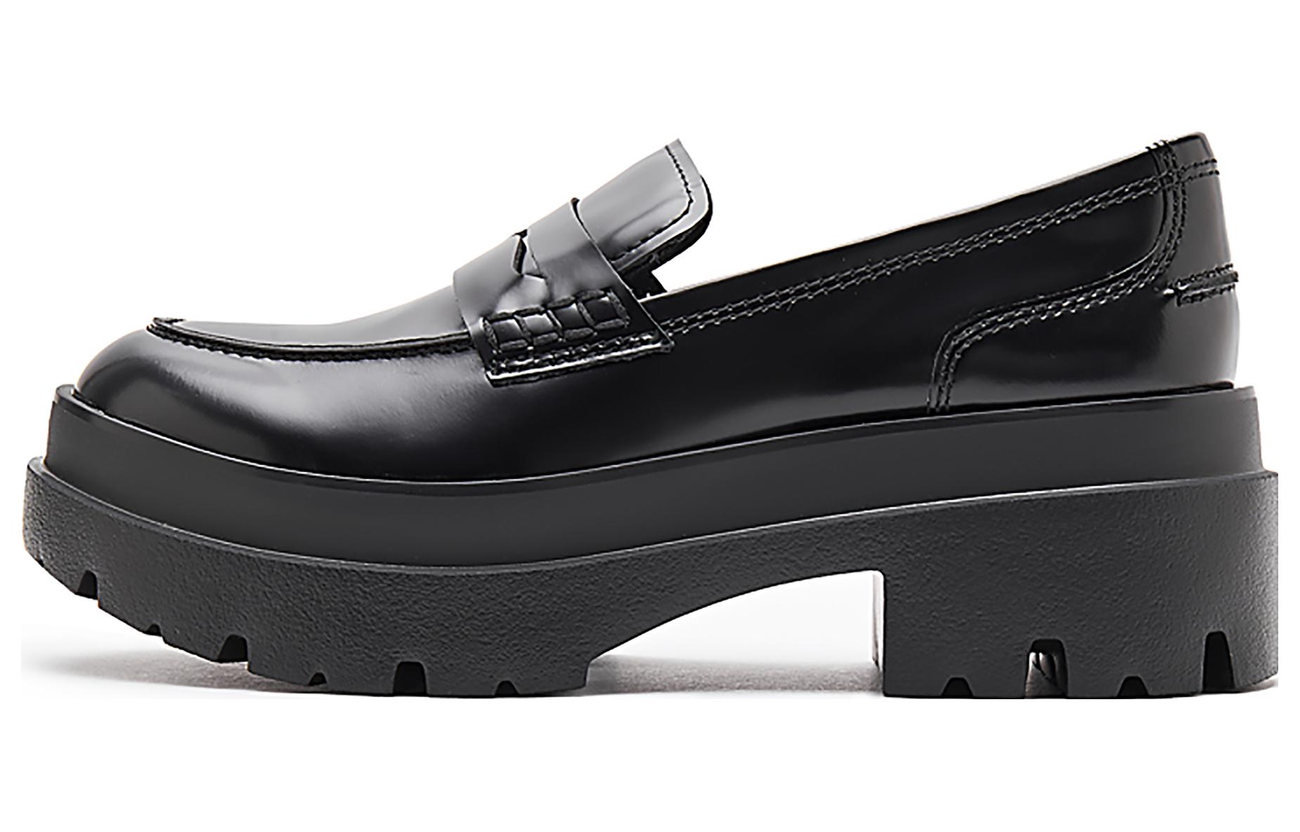 (Women) Staccato Balilee Group Black 'Pioneer Musician British Thick Sole Loafer' EOK01CA3-2