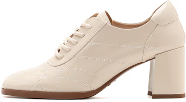 (Women) Staccato Beige 'Academy British Style Vintage Lace-up Square-Toe Heels' SZPEBW05DD1CM1 (Women) Staccato Beige 'Academy British Style Vintage Lace-up Square-Toe Heels' SZPEBW05DD1CM1