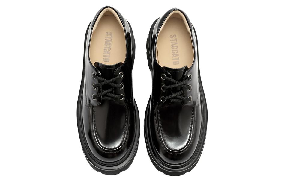 (W) Staccato Belle International Casual Shoes 'Cool Black Retro British Thick Sole' 圖 3