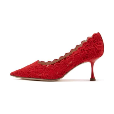 (W) Staccato Burano 'Lace Pointed CMFT High Heel'