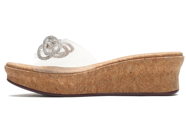 (Women) Staccato Butterfly Knot Wedge Sandals 'White Yellow' SZPEYB63DA1BT1